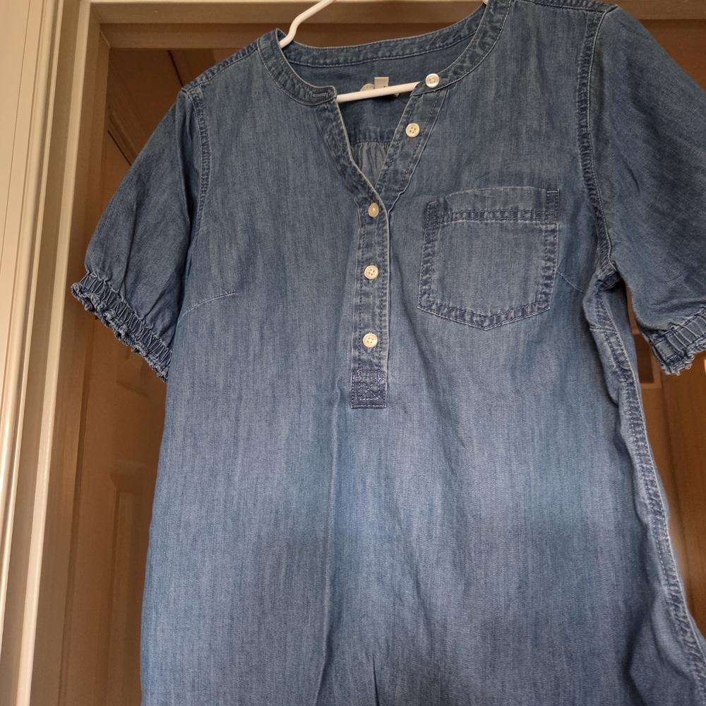 Talbots Women's Blue Denim Blouse